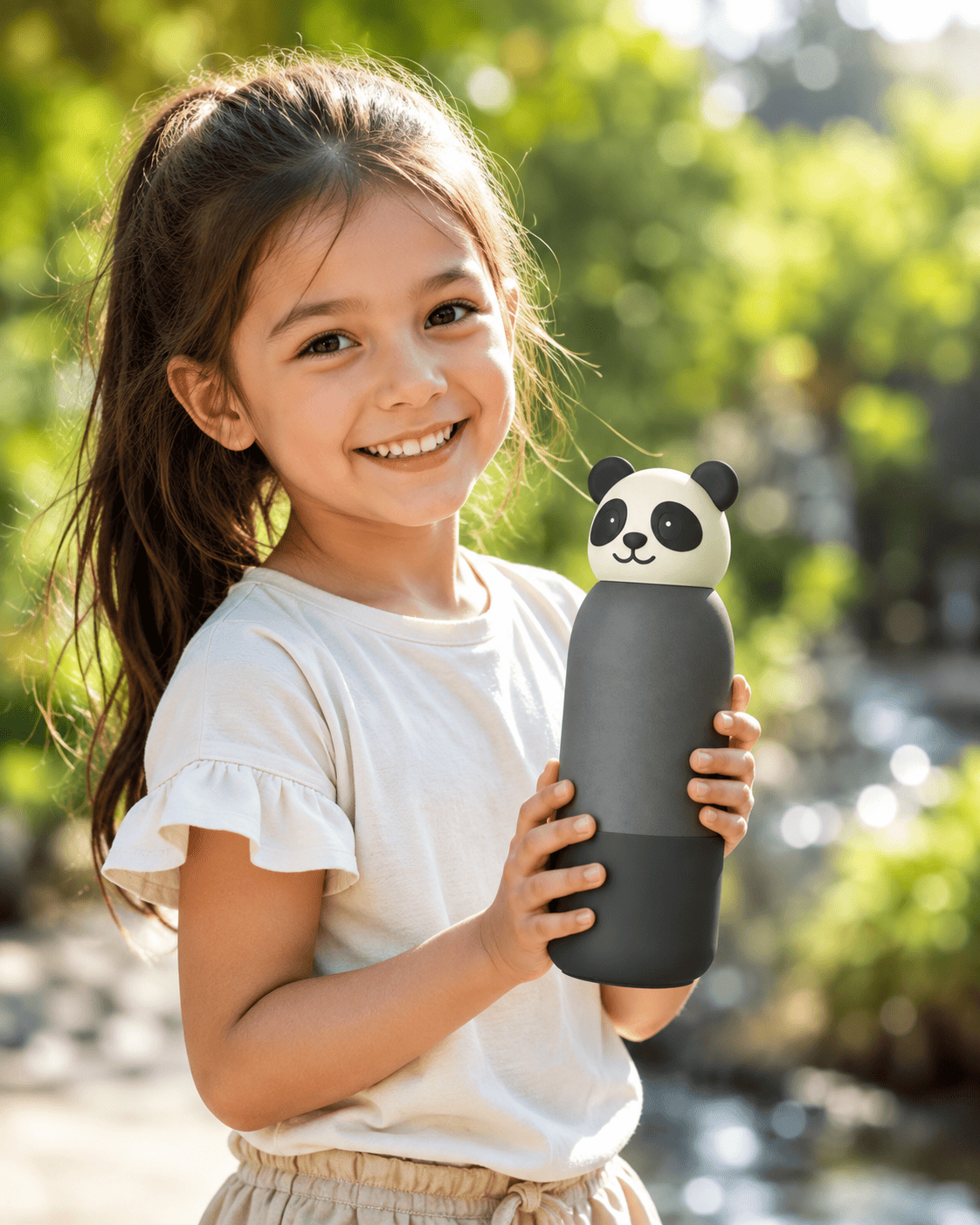 Panda Water Bottle - 500 ml Insulated Stainless Steel