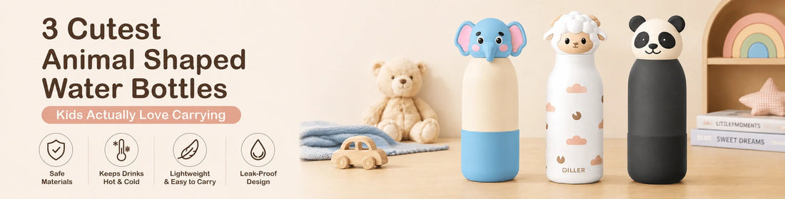 3 Cutest Animal Shaped Water Bottles Kids Actually Love Carrying