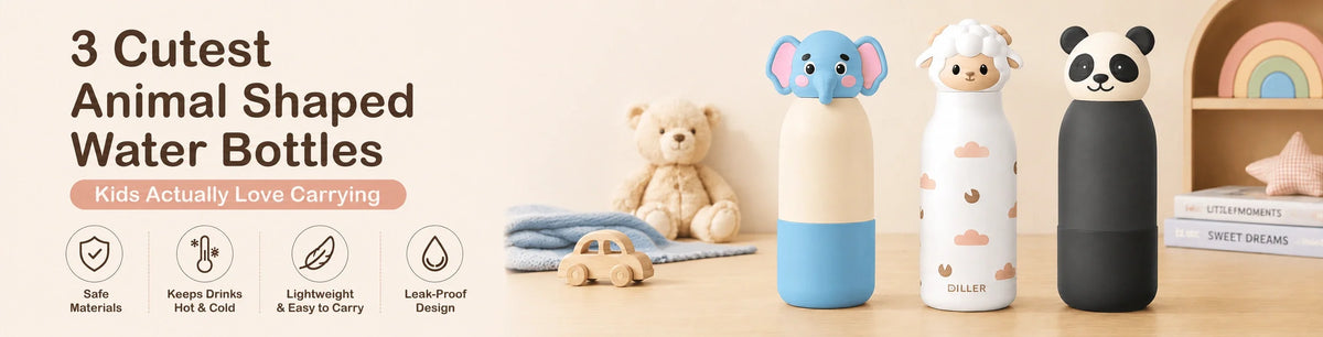 3 Cutest Animal Shaped Water Bottles Kids Actually Love Carrying
