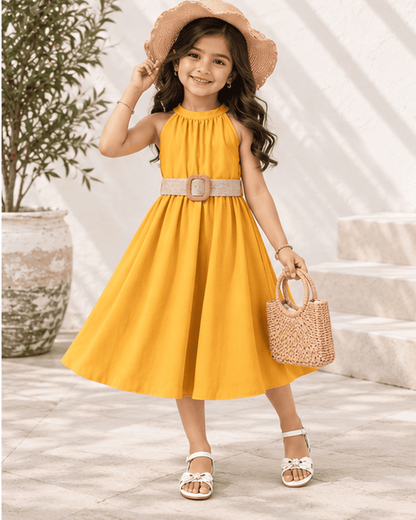 Girls Halter Neck Summer Dress