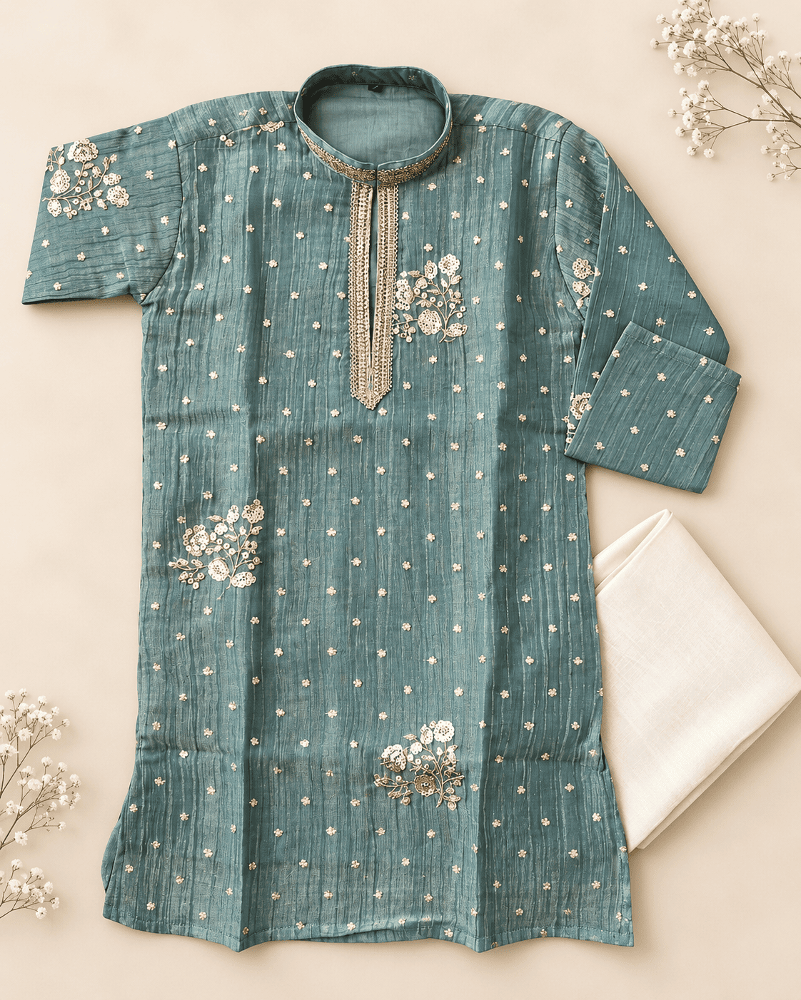 Embroidered Kurta Pajama Set for Boys | Kids Ethnic & Festive Wear