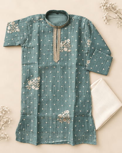 Embroidered Kurta Pajama Set for Boys | Kids Ethnic & Festive Wear