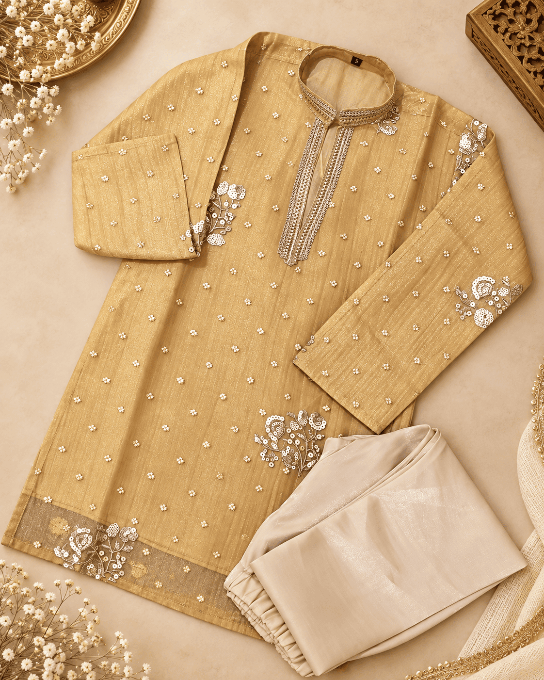 Embroidered Kurta Pajama Set for Boys | Kids Ethnic & Festive Wear