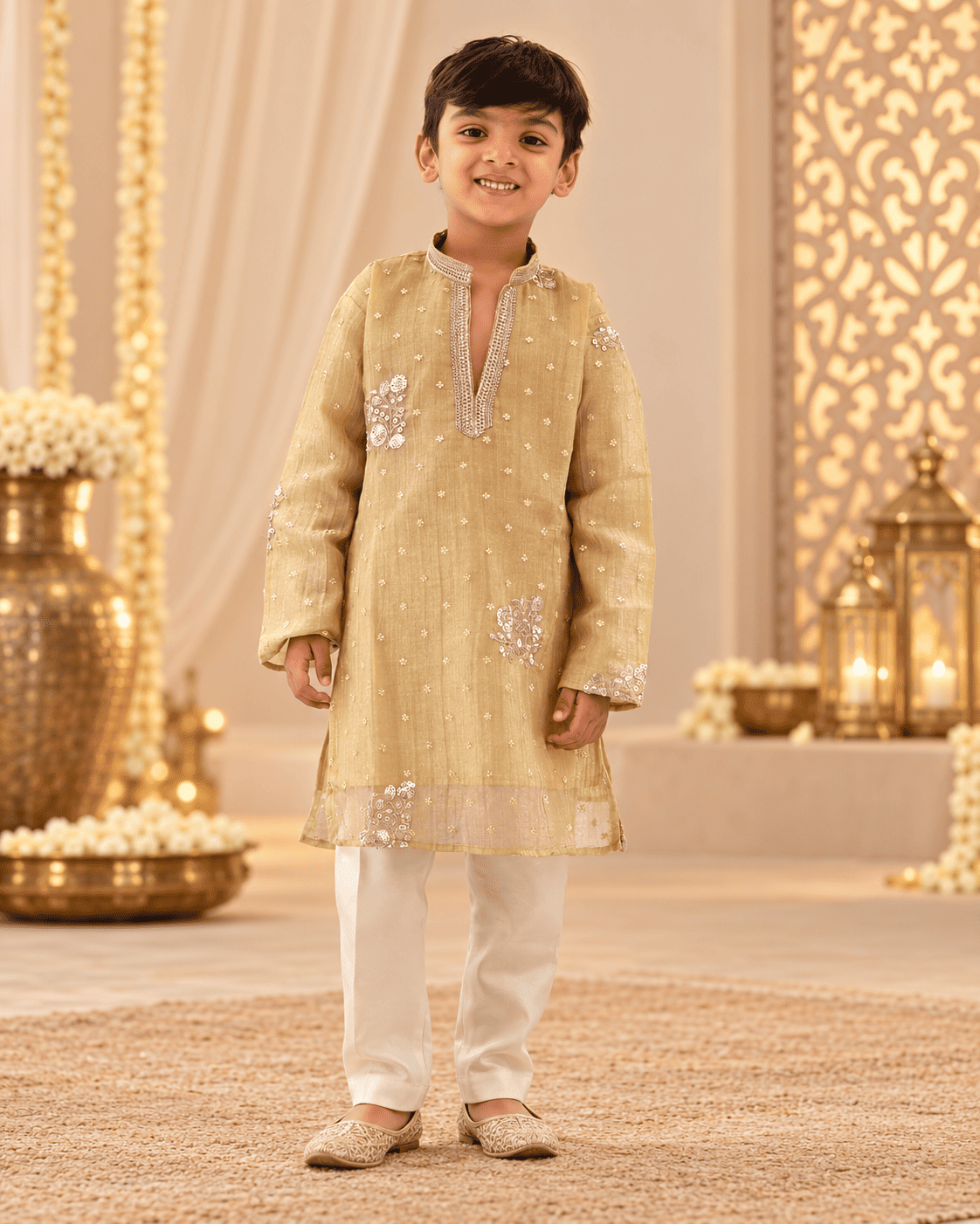 Embroidered Kurta Pajama Set for Boys | Kids Ethnic & Festive Wear