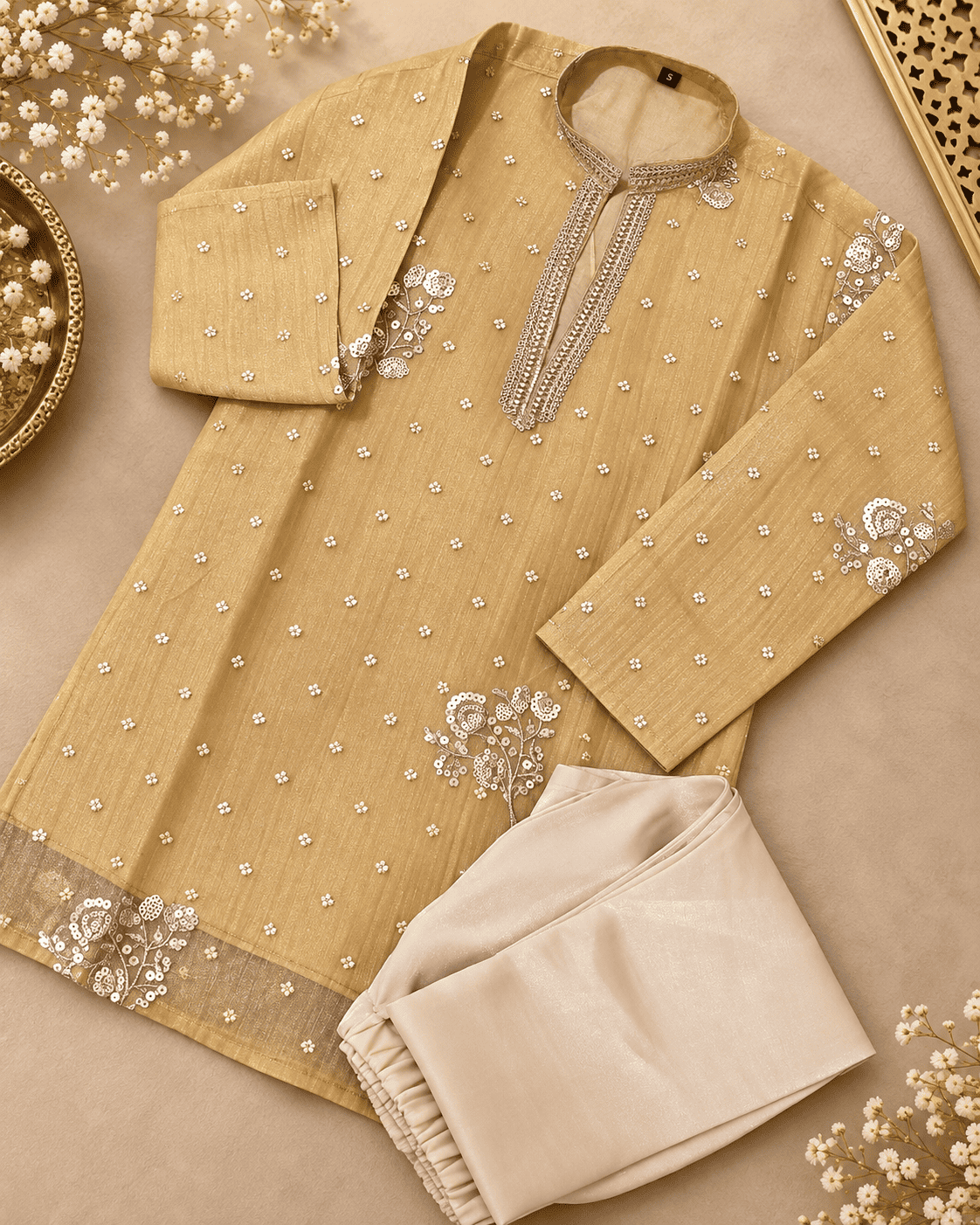 Embroidered Kurta Pajama Set for Boys | Kids Ethnic & Festive Wear