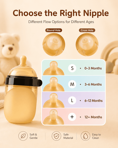 BPA-Free Silicone Baby Feeding Bottle