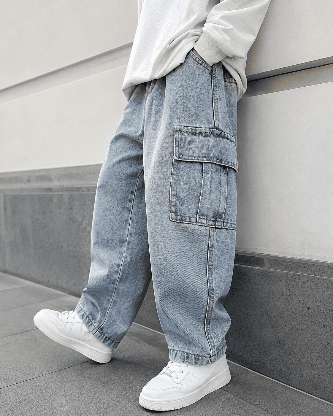Cargo Denim Baggy Jeans