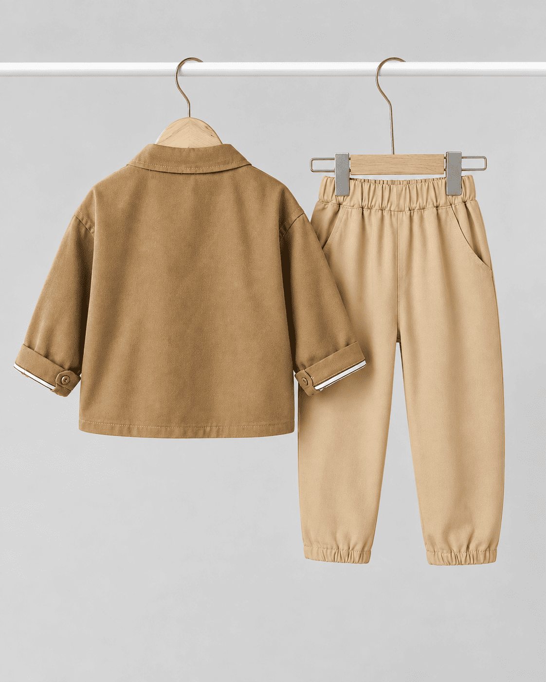 Cotton Shirt Vest And Pants Three-Piece Set