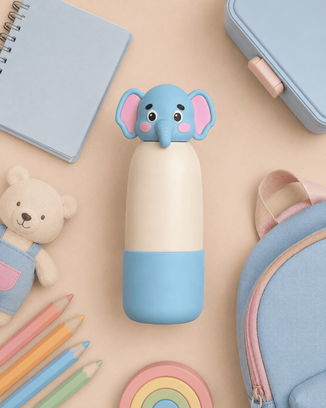 Elephant Stainless Steel Water Bottle for Kids Mizzy - Kids Essentials Kids Water Bottles D2btdf An