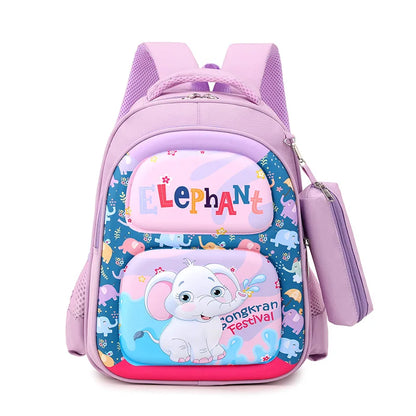 Kids 3D Print Cartoon Backpack for Primary School Students Toddlers