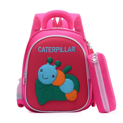 Kids Cartoon Animal Butterfly Backpack and Pencil Bag Set 2-Piece