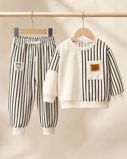 Tie-Dye Colorblock Sweatshirt Set