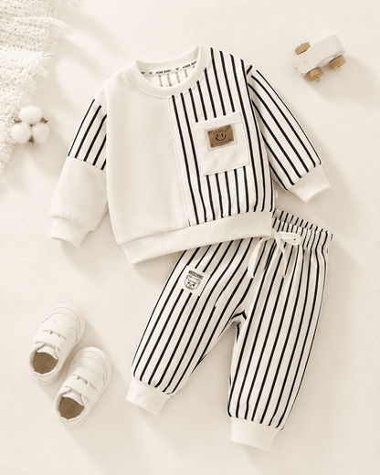 Tie-Dye Colorblock Sweatshirt Set