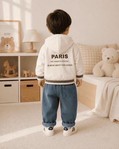 Hooded Jacket And Relaxed Fit Jeans Set Mizzy - Kids Essentials Boys D2btdf An