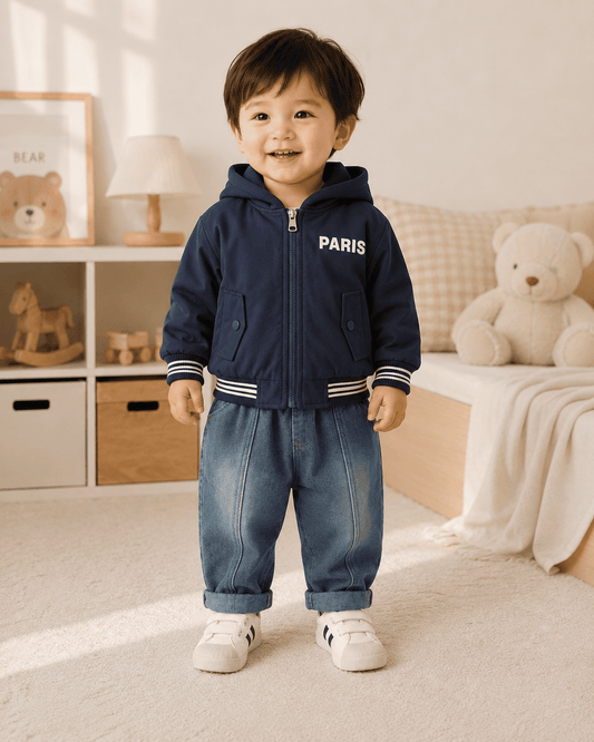 Hooded Jacket And Relaxed Fit Jeans Set Mizzy - Kids Essentials Boys D2btdf An