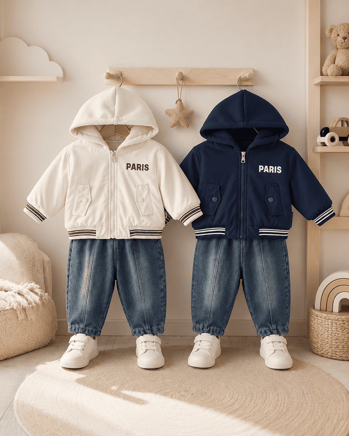 Hooded Jacket And Relaxed Fit Jeans Set Mizzy - Kids Essentials Boys D2btdf An