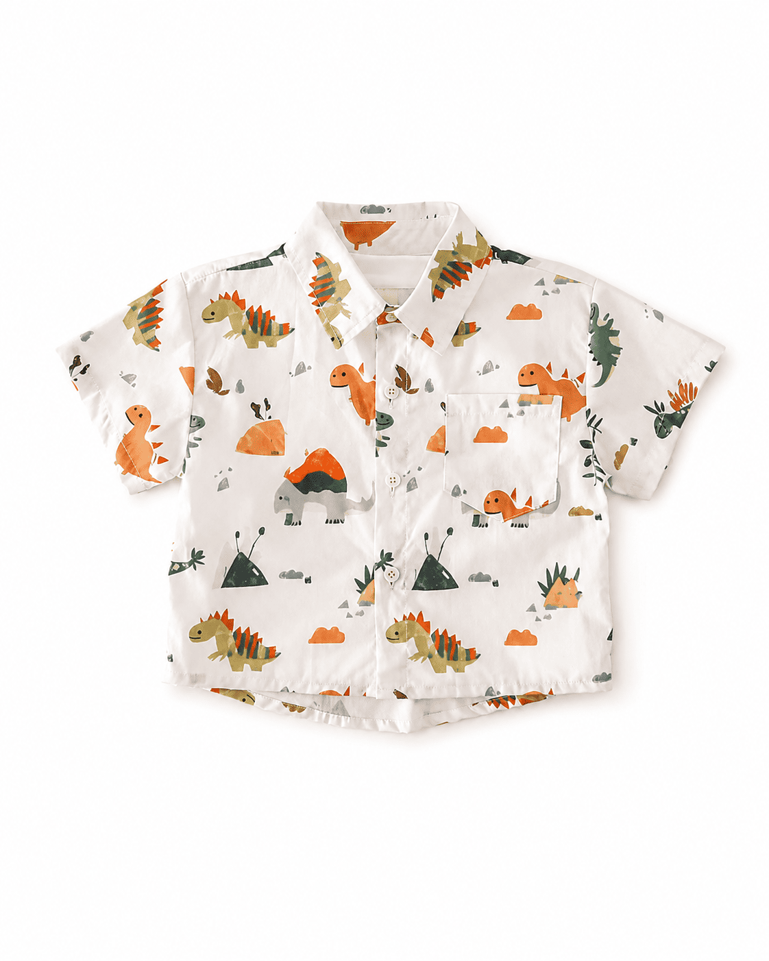 Print Cotton Shirt And Denim Shorts Set Mizzy - Kids Essentials Boys D2btdf An