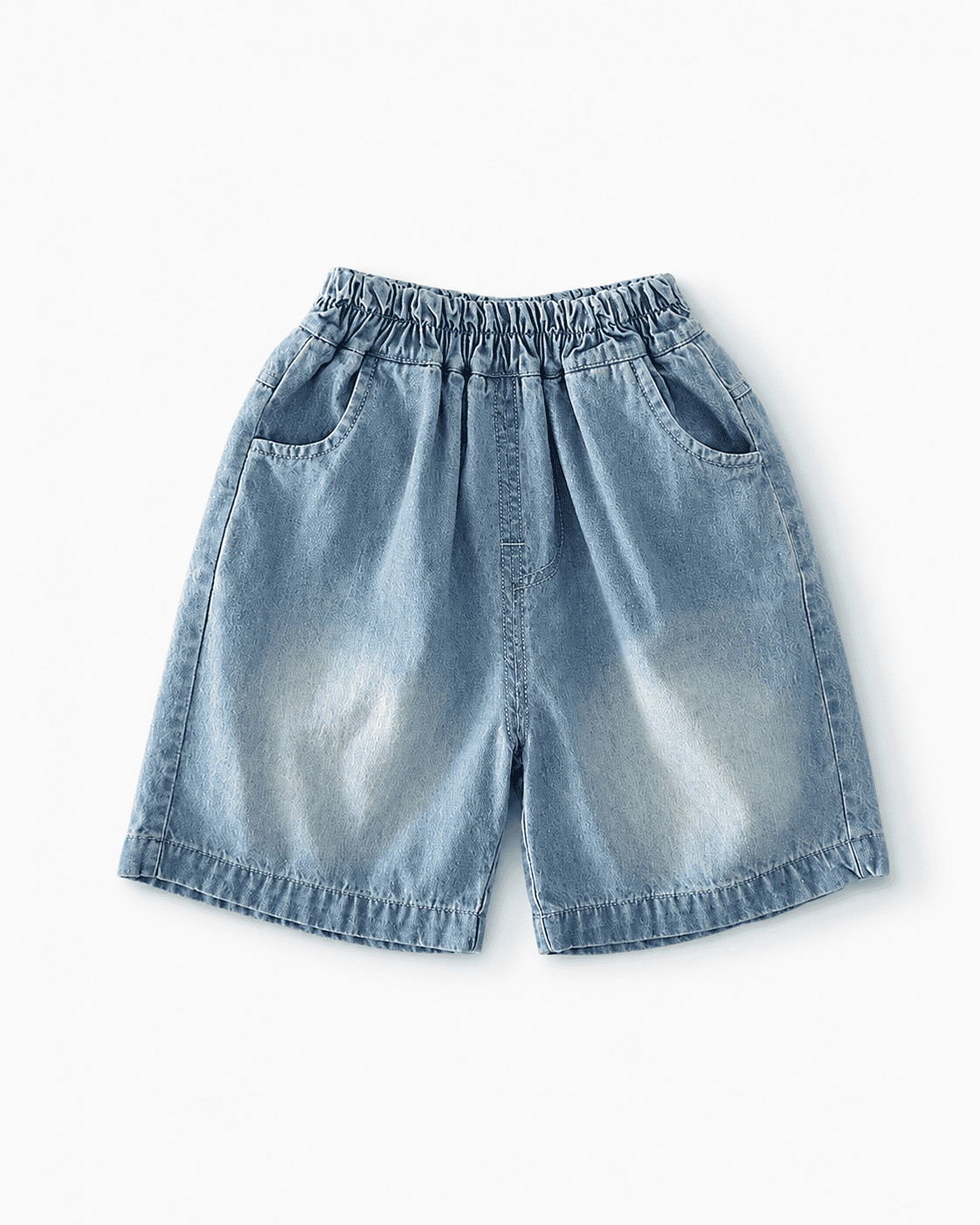 Print Cotton Shirt And Denim Shorts Set Mizzy - Kids Essentials Boys D2btdf An