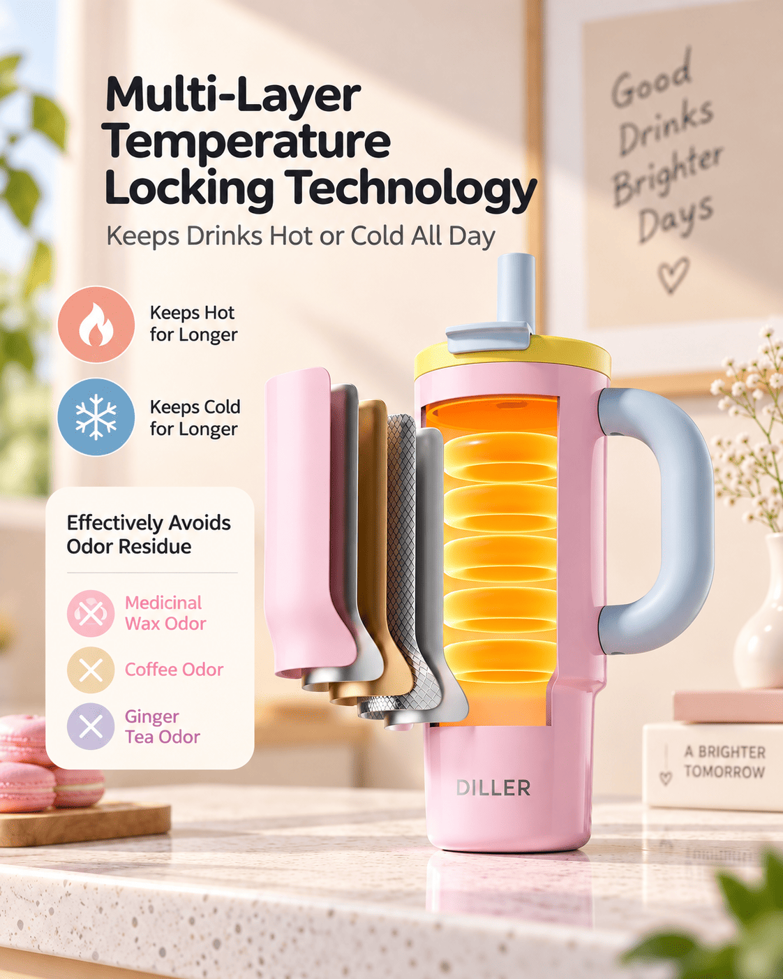 Stainless Steel Insulated Tumbler - 950 ml